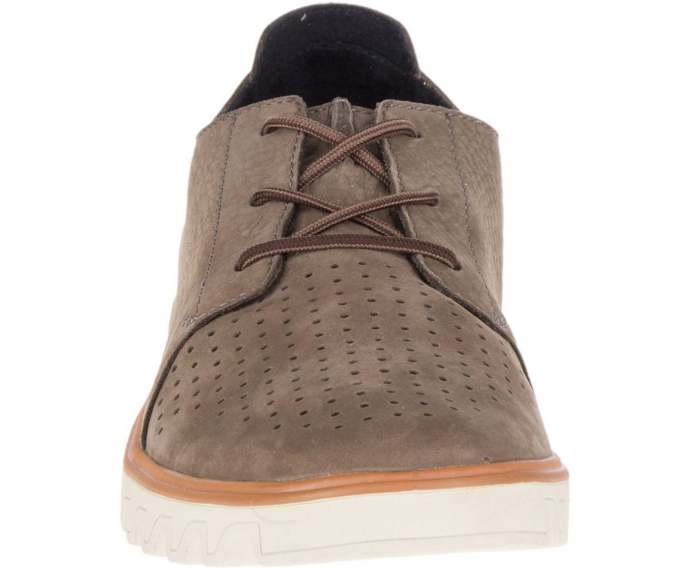 Merrell Sneakers Grey - Downtown Lace - Mens 38QXSTUYJ